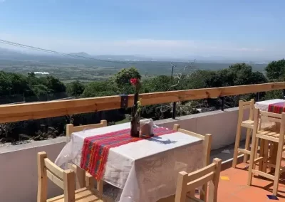 vista de tepoztlan desde el restaurante